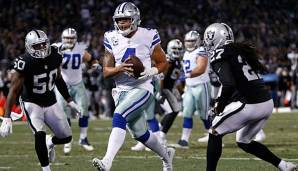 Die Cowboys haben die Oakland Raiders im Week 15 Sunday Night Game knapp geschlagen