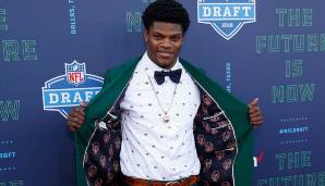 32. [TRADE] Baltimore Ravens (via Eagles) - Lamar Jackson, QB, Louisville.