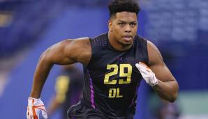 20. Detroit Lions - Marcus Davenport, DE, UTSA. Die Lions-Front wird künftig flexibler auftreten, Davenport könnte in der NFL OLB und Defensive End spielen. Gibt den Lions endlich eine Pass-Rush-Präsenz neben Ansah.