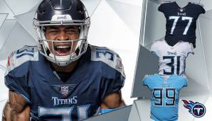 Tennessee Titans, Trikots, neues Design, Helm