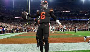 22. Baker Mayfield, Browns: Herausragendes Debüt gegen die Jets, dann gegen Oakland einige Rookie-Fehler - aber Mayfield ist unglaublich vielversprechend. Bewegt sich toll in der Pocket, kann mit dem Blitz umgehen, Pässe kommen mit Power und Antizipation.