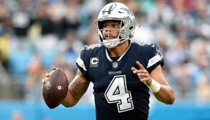 28. Dak Prescott, Cowboys: Ein weiterer Kandidat, der unter den Umständen leidet: Prescott braucht Scheme-Hilfe, in Dallas bekommt er die viel zu selten. Prescott ist sehr vorsichtig und nicht in der Lage, das als Passer auszugleichen.