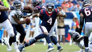 16. Deshaun Watson, Texans: Kein Quarterback muss mit mehr Pressure umgehen als Watson, und auch wenn die Turnover ein Thema bleiben - Watson hat sich absolut gefangen und der Trend sieht gut aus. Houstons Passing-Offense wird sich noch steigern.