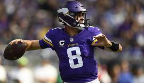 5. Kirk Cousins, Vikings: Das Bills-Spiel zieht die Bewertung natürlich nach unten, davon abgesehen spielt Cousins eine herausragende Saison. Ob gegen L.A. oder die Packers - Cousins ist der zentrale Lichtblick in einem enttäuschenden Vikings-Saisonstart.