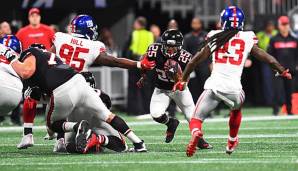 Die Atlanta Falcons haben die New York Giants zum Week-7-Abschluss knapp geschlagen.