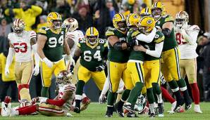 Mason Crosby verwandelte alle sechs seiner Kicks für die Green Bay Packers.