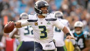 3. Russell Wilson, Seahawks. Der beste Deep-Passer der Liga, der mit seinen Qualitäten innerhalb und außerhalb der Play-Struktur es den Seahawks erst ermöglichte, mit dem Run-lastigen Ansatz in die Playoffs einzuziehen.