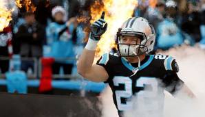 3. Christian McCaffrey, Panthers. Immense Workload 2018 mit über 320 Touches; dabei blieb McCaffrey dennoch überaus effizient. Hat sich als Inside-Runner weiterentwickelt, als Receiver gefährlich auch außerhalb von Screens.