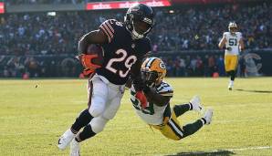 15. Tarik Cohen, Bears. Als Runner nur von sehr bedingtem Wert, als Matchup-Waffe und Receiver aber einer der gefährlichsten Backs in der NFL. Trotzdem zu eindimensional, um hier höher aufzutauchen.