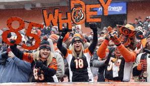 28. Cincinnati Bengals - Fan-Ausgaben: 27 - Social-Ranking: 26 - Auswärts-Auftritte: 20.