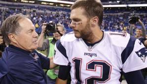 Kongenial: Pats-Coach Bill Belichik (l.) und Quarterback Tom Brady.