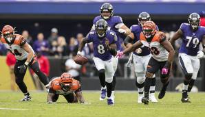 6. Lamar Jackson, Ravens. Sich auf Jackson und die Ravens-Offense vorzubereiten, muss ein Albtraum sein. Er ist als Runner einzigartig, und er hat dieses Jahr als Passer, mit der Ball-Security und insgesamt einfach riesige Fortschritte gemacht.