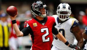 15. Matt Ryan, Falcons. Immer wieder Ausrufezeichen, genau wie Tiefpunkte - unter schwierigen Umständen und mit einer Defense, die einen Shootout nach dem anderen erfordert. Spielt isoliert betrachtet eine solide Saison, in der nicht viel zu retten ist.