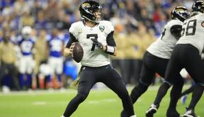 NICHT GEWERTET: Nick Foles, Jaguars. Es wäre nicht fair, die jüngsten schlechten Auftritte allein an Foles festzumachen - aber gut hat er auch nicht gespielt. Zu inkonstant Underneath, die Big Plays fehlen. Viel Durchschnitt. Übernimmt Minshew 2020?