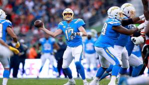 20. Philip Rivers, Chargers. Über mehrere Wochen war Rivers nicht das Problem, sondern der Fels in der Brandung der Offense. Das hat sich geändert: Absurde Turnover, hoffnungslose Pässe, schlechtes Pocket-Verhalten - sehen wir den Anfang vom Ende?