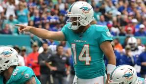 21. Ryan Fitzpatrick, Dolphins. Vor dem was Fitzpatrick dieses Jahr spielt, kann man nur den Hut ziehen. Aus sauberer Pocket konstant gefährlich, gibt der Dolphins ein vertikale(re)s Passspiel. Ohne Frage der Hauptgrund dafür, dass Miami 2 Siege hat.