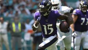 Baltimore Ravens: Wide Receiver. Das Laufspiel funktioniert, die Tight Ends produzieren, aber die Wide Receiver sind immer noch ein Problem. Hollywood Brown könnte eine Waffe werden, noch fehlt aber die Konstanz.