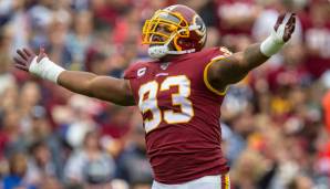 17. Pick 2017 - Jonathan Allen, Defensive Lineman - Washington Redskins: Option gezogen (garantiertes Gehalt 2021: 8,3 Millionen Dollar).