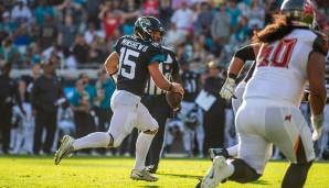 22. Gardner Minshew, Jacksonville Jaguars: Eine der größten Überraschungen 2019. Minshew mit seiner Accuracy, seiner Antizipation und seinem Pocket-Movement sah häufig nicht aus wie ein Rookie. Jetzt klarer Starter in einem Scheme, das ihm liegen sollte.