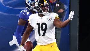 JuJu Smith-Schuster erzielte 2 Touchdowns beim Steelers-Sieg über die Giants.