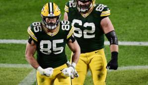 Robert Tonyan (l.) erzielte drei Touchdowns für die Green Bay Packers gegen die Atlanta Falcons.