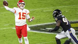 3. Patrick Mahomes, Kansas City Chiefs: Super-Bowl-Hangover? Abgesehen vom eindrucksvollen Sieg über die Ravens wirkt KC mental nicht so richtig anwesend. Auch Mahomes macht ungewohnt viele Fehler - und spielt dennoch auf Top-5-Level.