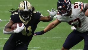 Alvin Kamara erzielte einen Touchdown für die Saints gegen die Bears.