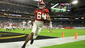 12. PHILADELPHIA (via MIA, via SF) - DEVONTA SMITH, WR, ALABAMA. Zach Wilson war wohl hoch im Kurs in Philly - doch der schien außer Reichweite. Also ging Philly runter, um seine vielen Baustellen anzugehen. Ein Nummer-1-WR ist kein schlechter Start.