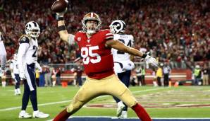 Tight End: GEORGE KITTLE (San Francisco 49ers) - Durchschnittliches Jahresgehalt: 15 Millionen Dollar (Gesamtvertrag: 75 Millionen Dollar 2020)