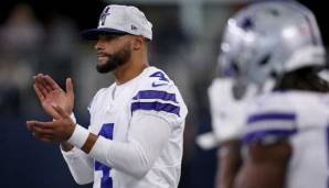 Cowboys-Quarterback Dak Prescott muss sich heute Nacht gegen die Bucs-Defense behaupten.