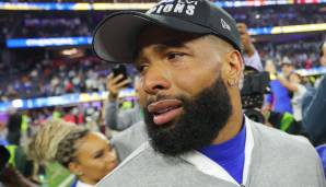 Odell Beckham Jr. verletzte sich im Super Bowl, konnte anschließend aber mit seinen Teamkollegen über den Titel jubeln.