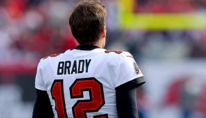 5. TOM BRADY, QB, BUCCANEERS: Stichwort Brady - auch im (relativ) neuen Trikot bleibt er ein fester Bestandteil aller Merchandise-Listen. Bucs-Fans schlagen auch dieses Jahr wieder zu.