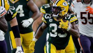 Aaron Jones erzielte zwei Touchdowns für die Packers gegen die Bears in Woche 2.