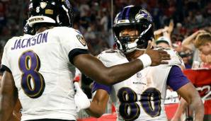 Isaiah Likely (r.) war der Held des Tages bei den Baltimore Ravens in Tampa.