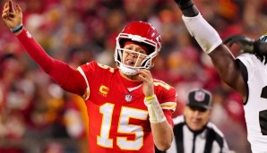 Patrick Mahomes spielte die zweite Hälfte gegen die Jaguars essenziell auf einem Bein.