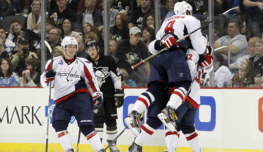 Verteidiger Dennis Wideman schoss die Caps in der Overtime zum Sieg bei den Pens