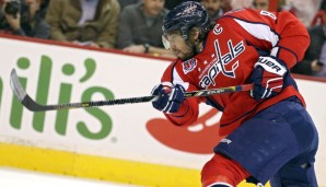 Alex Ovechkin traf für die Capitals beim Spiel gegen die Penguins doppelt