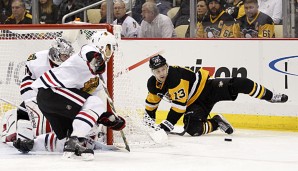 Die Penguins gerieten gegen Chicago erneut ins Straucheln