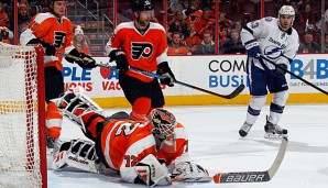 Goalie Rob Zepp feierte mit den Flyers einen Erfolg über Tampa