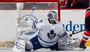 Jonathan Bernier war der überragende Mann beim glücklichen Sieg der Maple Leafs