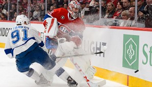 Steven Stamkos (l.) erzielte zwei Treffer beim Sieg der Tampa Bay Lightning