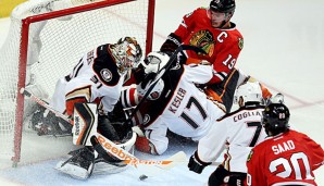 Ducks-Goalie Frederik Andersen hatte einiges zu tun