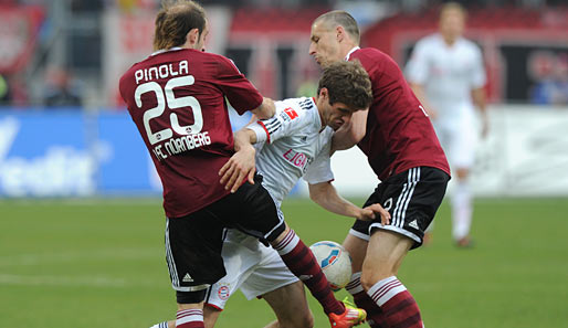 In der vergangenen Saison gewannen die Bayern hauchdünn mit 1:0 in Nürnberg