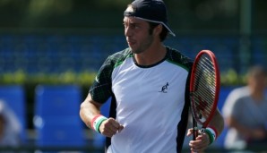 SHANGHAI, CHINA - OCTOBER 11: Paolo Lorenzi of Italy celebrates a point during the match against Guillermo Garcia-Lopez of Spain on Day 3 of the ATP Shanghai Rolex Masters 2016 at Qi Zhong Tennis Centre on October 11, 2016 in Shanghai, China. (Photo ...