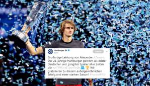 Bei einem Hamburger Triumph dürfen Gratulationen vom HSV natürlich nicht fehlen.