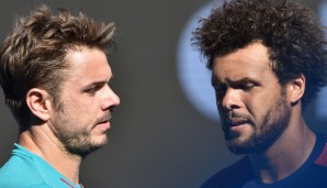 Angespannt - Stan Wawrinka und Jo-Wilfried Tsonga bekamen sich in die Wolle