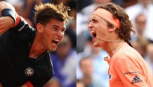 Dominic Thiem und Alexander Zverev in Paris 2018