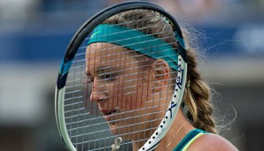 Victoria Azarenka schaut in diesem Jahr durch die Saiten