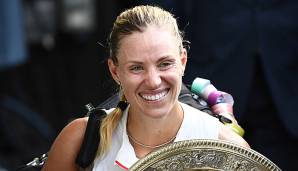 Angelique Kerber mit dem Objekt der Begierde