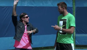 Juan Martin del Potro bekommt "Tipps" von Crazy Coach Randy